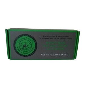 CRABTREE & EVELYN Moroccan Myrrh Cardamom & Bergamot Body Bar Bath Soap 3ct NWT
